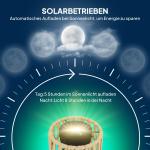 Solar Golvlampa Rottinglampa med Ljussensor Natur av Rotting för Trädgård och Balkong Automatisk Boho Stil Lampa IP44