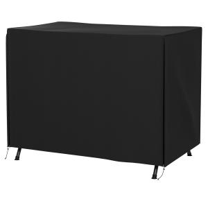 Skyddsöverdrag Gungöverdrag för 3-Sits Svart av Oxford Tyg för Trädgårdsgunga Vattenavvisande och Vintertät Presenning 205 x 124 x 164 cm