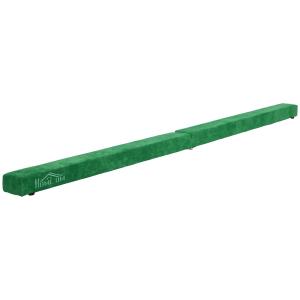 Gymnastikbom Hopfällbar med Halkfri Yta och Robust Träram för Träning och Motion Hållbar och Stabil Blå Mocka 210 x 10 x 6,5 cm