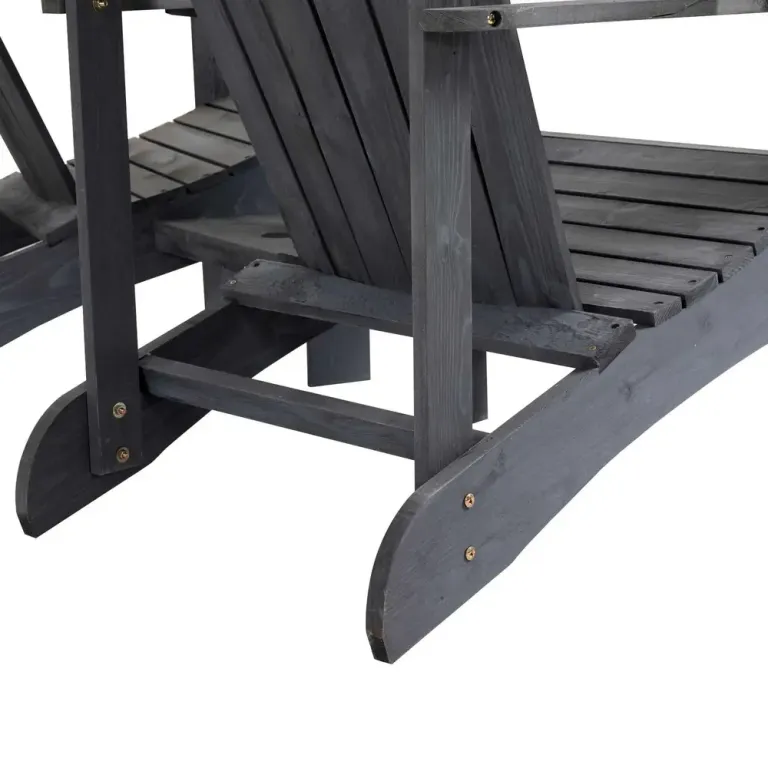 Adirondackstolar med Bord 3 Delar 170 x 87 x 92 cm