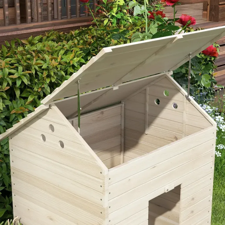 Ankhus i Trä 100 x 82,5 x 91 cm med Ramp