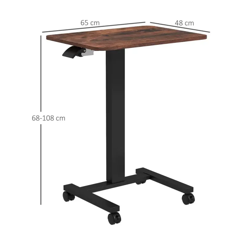 Laptopbord Datorbord Rustik Brun 65 x 48 x 108 cm