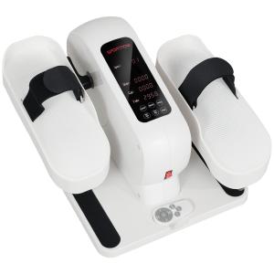 Mini Ellipsmaskin för Hemmet och Elektrisk Crosstrainer med 12 Hastigheter och 7 Motstånd Ergonomisk och Stabil Vit Metall och Plast