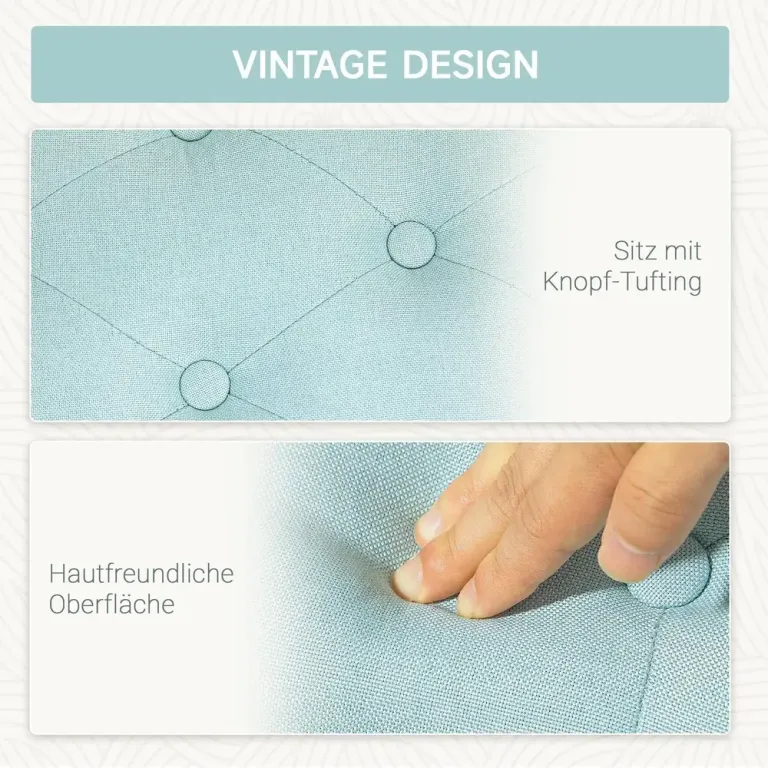 Bänk Förvaringsbänk Grön av Polyester 100 x 40 x 44 cm