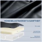 Massagestol Elektrisk Svart Konstläder för Vardagsrum Relaxfåtölj med 8 Vibrationspunkter och Fotstöd Justerbar Rygg och Värme