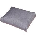 4-Delat Trädgårdsmöbelset Kombinerbart Hög Sittdyna Bord med Förvaringsutrymme Polyester Grå 138 X 69 X 63 Cm