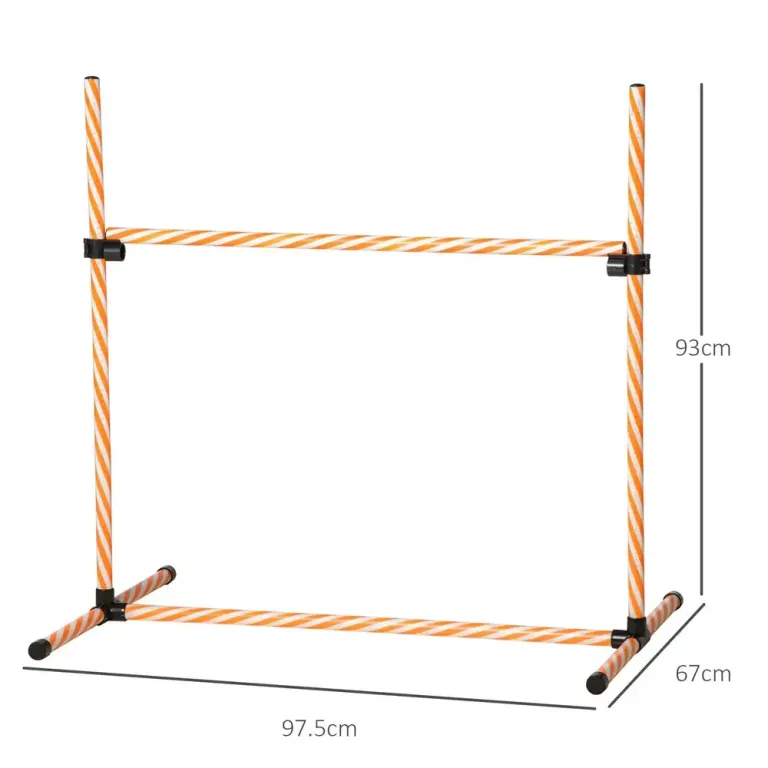 Agility Träningsset Hundsport Orange av Plast för Hundar