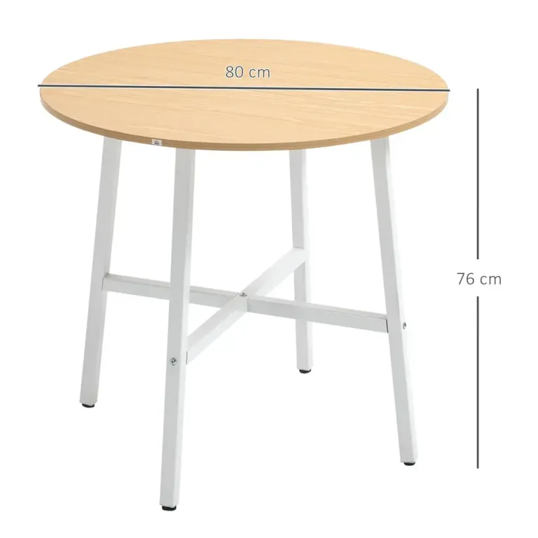 Matbord i Industriell Stil Rustik Brun 120 cm, Natur