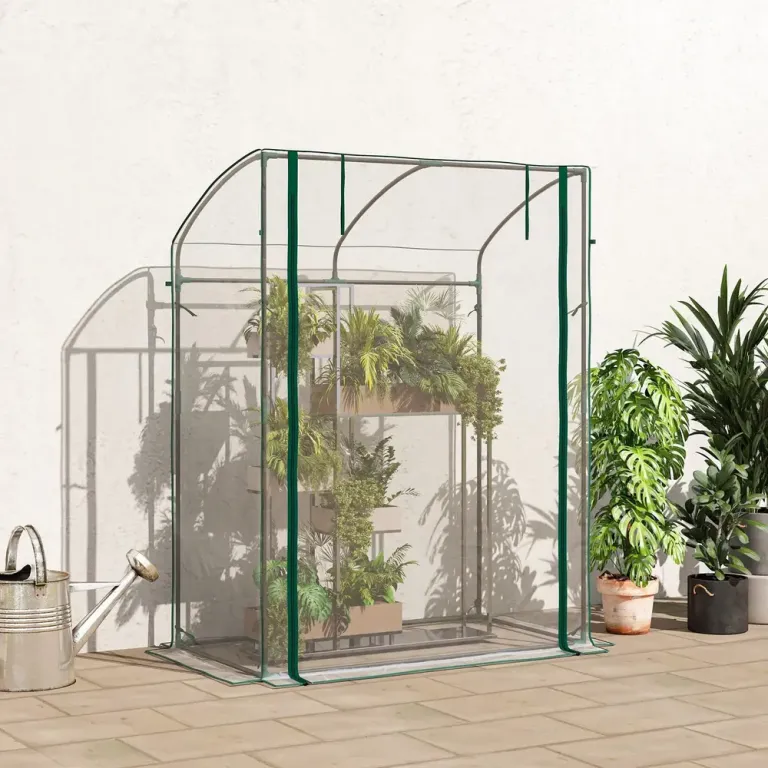 Litet Växthus Tunnelväxthus Transparent 128 x 70 x 170 cm
