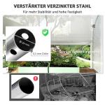 Växthus Tomathus Filmtunnel med 4 Fönster Vit av PE och Galvaniserat Stål för Trädgård Vintertätt Hus med Dörr 3 x 2 x 2 m