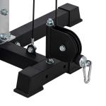 Crossover Fitness Rack med Kabeldragsystem, för 1–2 Personer, Stål, Plast, Svart