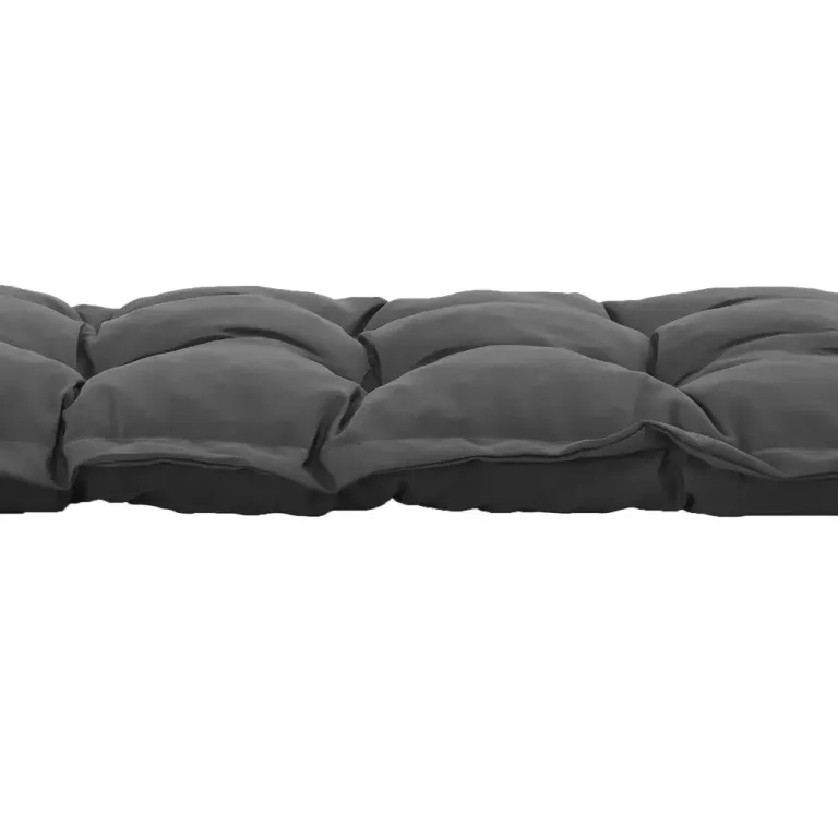 Sittdyna Stolsdyna med Knytband Mörkgrå av Tyg 100 x 40 cm