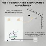 Badrumsspegel Väggspegel Silver av Glas för Badrum LED Belysning med Touch och Anti-Imma 70 x 50 cm
