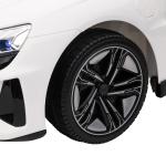 Barnelbil Audi RS e-tron GT Vit av Plast och Metall för Barn 3-5 År med Fjärrkontroll och Musik Hastighet upp till 5 km/h Licensierad