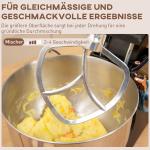 Stativmixer Matberedare med 6 Hastigheter och 5,5 L Skål i Rostfritt Stål, Svart