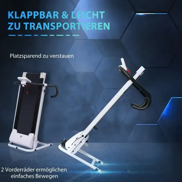Hopfällbart Löpband med Motor Kompakt Gåband