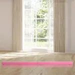 Hopfällbar Balansbom för Gymnastik, Träningsbom för Inomhus och Utomhus, Perfekt för Balansträning Hemma, Rosa, 210 cm