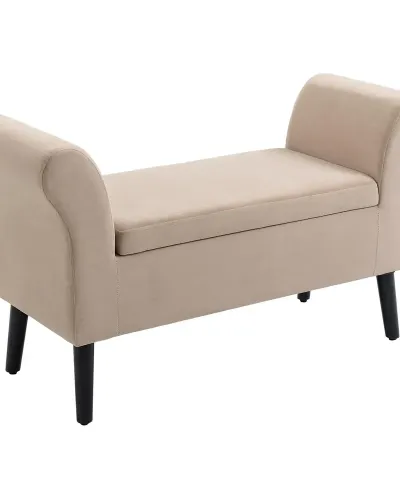 Stoppad Förvaringsbänk med Armstöd 46 111,5 x 41 x 65 cm