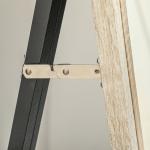 Fullängdsspegel med MDF-ram och Splittersäker Film, Naturligt Trä, 162,6x53,3 cm