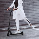Tricksparkcykel Stabil Svart Aluminium för Barn och Vuxna för Freestyle och Trick med Konstläderhjul för Åkning 100 mm