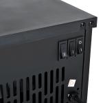 Elspis Elektrisk Öppen Spis Stående 600-1200 W Metall för Mysiga Kvällar Svart 34 X 17 X 31 Cm