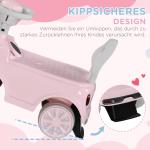 Barnåkbil med Tippskydd, Horn och Halkfri Sits, upp till 25 kg, för 1,5–3 År, Rosa