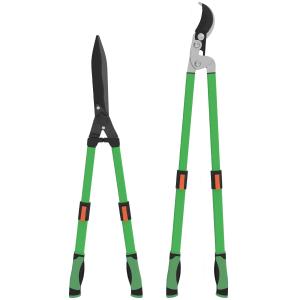 Häcksaxset 2-delad Trädgårdssax med 90 cm Bladlängd och Utdragbart Handtag
