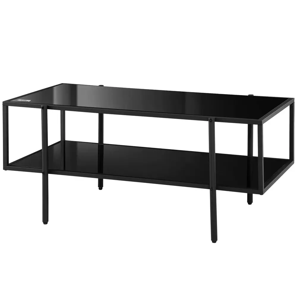 Soffbord Sidobord Svart av Stål 100 x 55 x 45,5 Cm