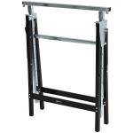 Såghäst Höjdjusterbar Hopfällbar Metall upp till 200 Kg för Träarbete Svart 68 X 56 X 80-130 Cm