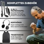Metalldetektor Bärbar Locator med LCD Skärm Mörkgrå av Plast och Metall för Jakt och Reliker Vattentät Sökare med 5 Lägen