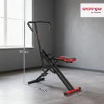 Träningsmaskin Ben och Armar Röd Stål och Plast för Hemmaträning Pedtramp med Motstånd Hopfällbar Motionär för Rehab och Kondition
