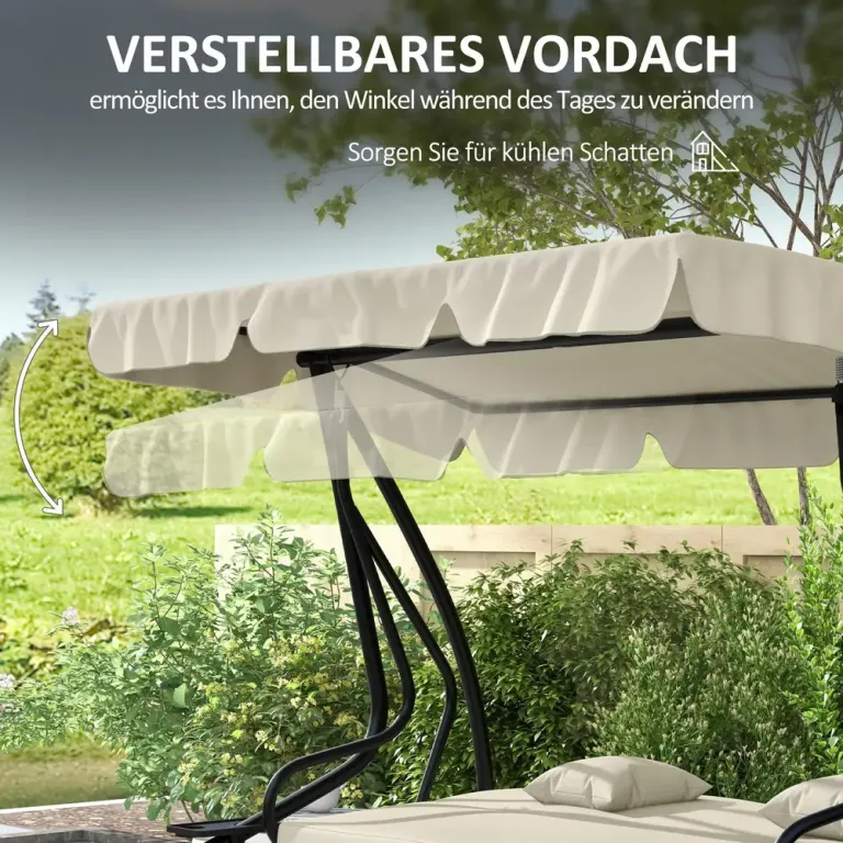 Hammock 3-Sits Krämvit 200 x 120 x 164 cm
