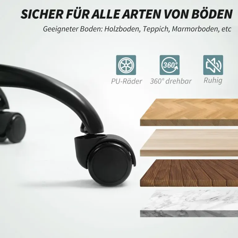 Kontorsstol Ergonomisk Snurrstol Grå