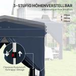 Lusthus Partytält Pop-Up Paviljong Vit av Polyester och Metall för Trädgård och Camping Vintertätt Tält med 4 Sidopaneler 2,5 x 2,5 m