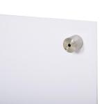 Whiteboard med Pennhållare och Sudd, Magnetisk Skrivtavla för Kontor och Skola, Inkluderar 4 Pennor och Monteringstillbehör, Vit, 90 x 60 cm