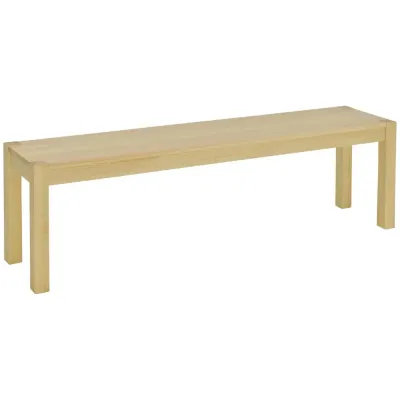 Matsalsbänk i Massiv Furu 3 Personer Natur 150 x 33 x 45 cm