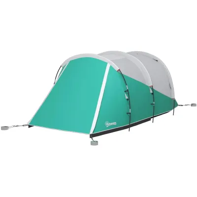 Tunneltält Campingtält Grön av Polyester Familjetält för 5