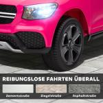 Elbil för Barn 12V med Fjärrkontroll, LED-lampor, Musik och 3 Hastigheter, 3-6 År, Rosa