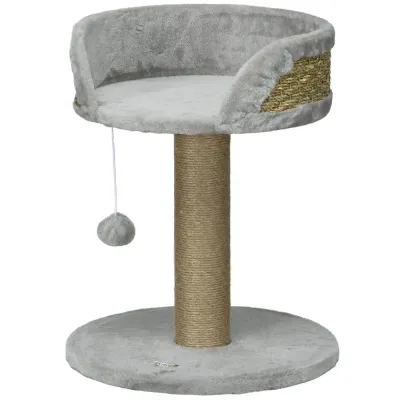 Klösträd Litet Jutegrå av Sisal och Plysch 49 cm