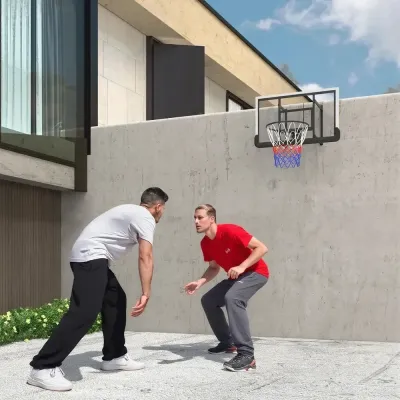 Basketkorg Basketbräda Svart av Stål och Plast 45 cm