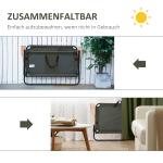 Hopfällbar 2-sits Campingstol med Armstöd och Mugghållare, upp till 160 kg, för Trädgård, Camping och Strand