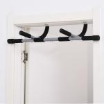 Pull-Up Bar Multifunktionell Träningshållare Dörrstång Stål med Skumhandtag för Fitness Hemma Svart Grå 92 X 40 X 17 Cm