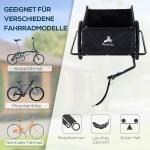 Lastvagn Cykelkärra Transportvagn Svart Metall för Cyklar Robust Cargotrailer med Dragkrok