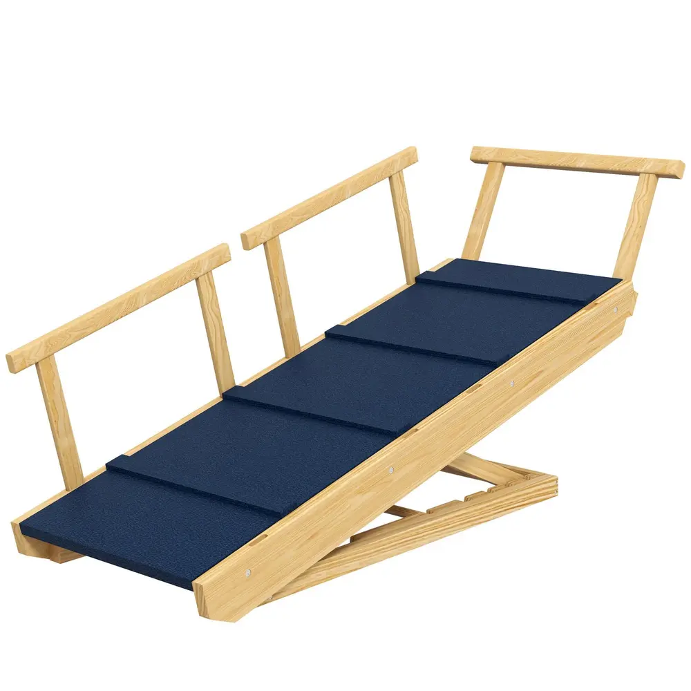Hundramp i Höjd med Hopfällbar för Djur Upp 85 x 40 x 61 Cm
