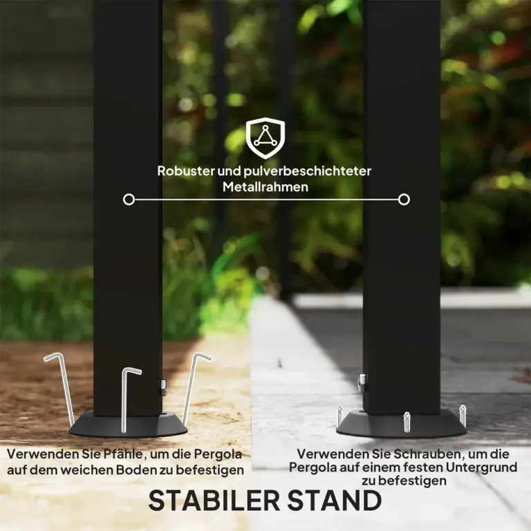 Påbyggnadspaviljong Pergola med Tak 2,5X3X2,5 m
