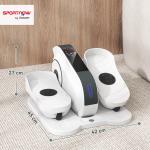 Crosstrainer Mini Elliptisk Tränare Svart av Plast och Metall för Hem och Kontor Bentränare under Bordet med LCD Skärm
