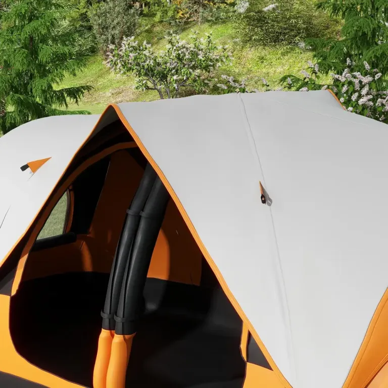 Campingtält Tunneltält för 8 Personer Orange av Polyester