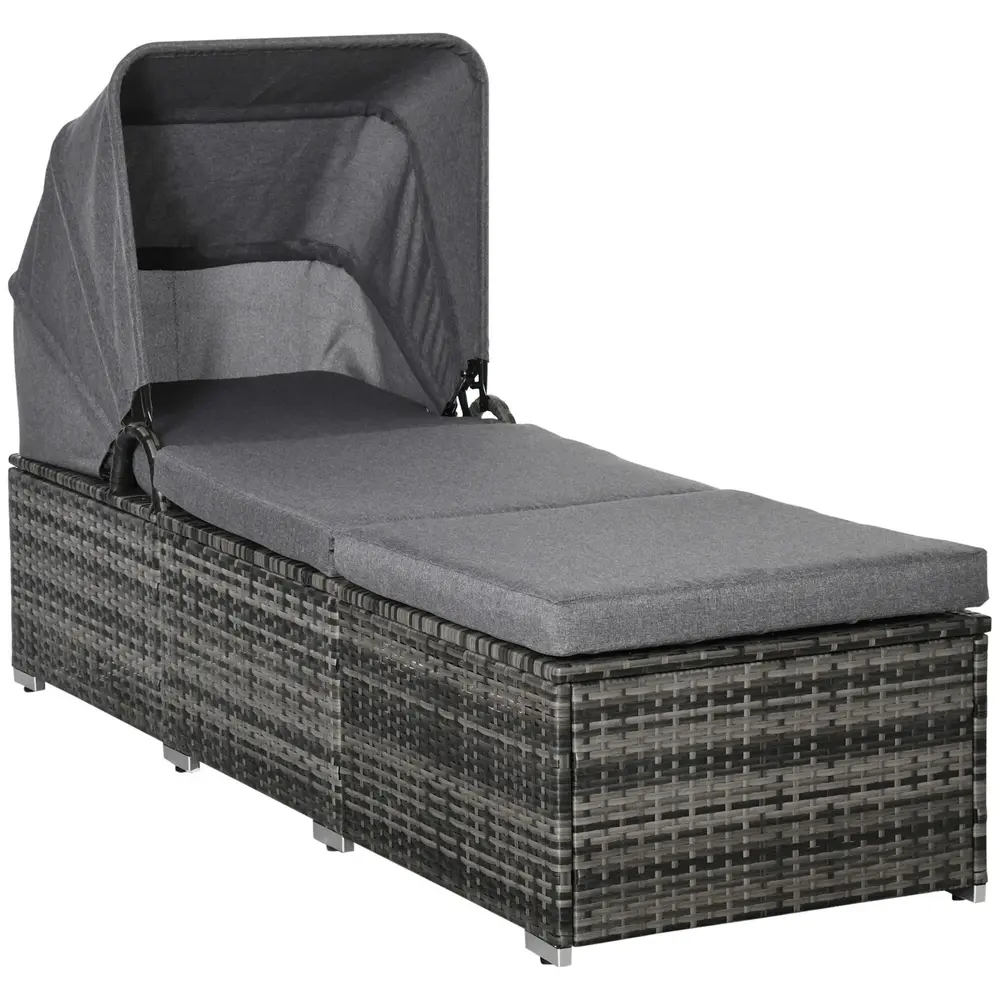 Solsäng i Konstrotting Solstol med Dyna 195 x 65 x 40 Cm
