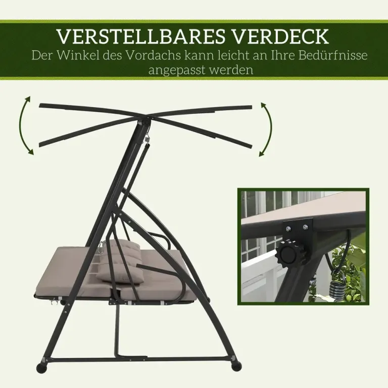 Hammock 3-Sits 2-i-1 170 x 110 x 153 cm
