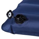 Luftmadrass Uppblåsbar Luftbädd Campingmadrass Liggunderlag PVC och Polyester Marinblå 195 X 138 X 10 Cm